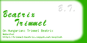 beatrix trimmel business card